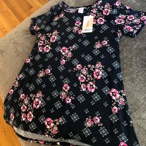 NWT Navy & Pink Honey and Lace Torrance Top-L